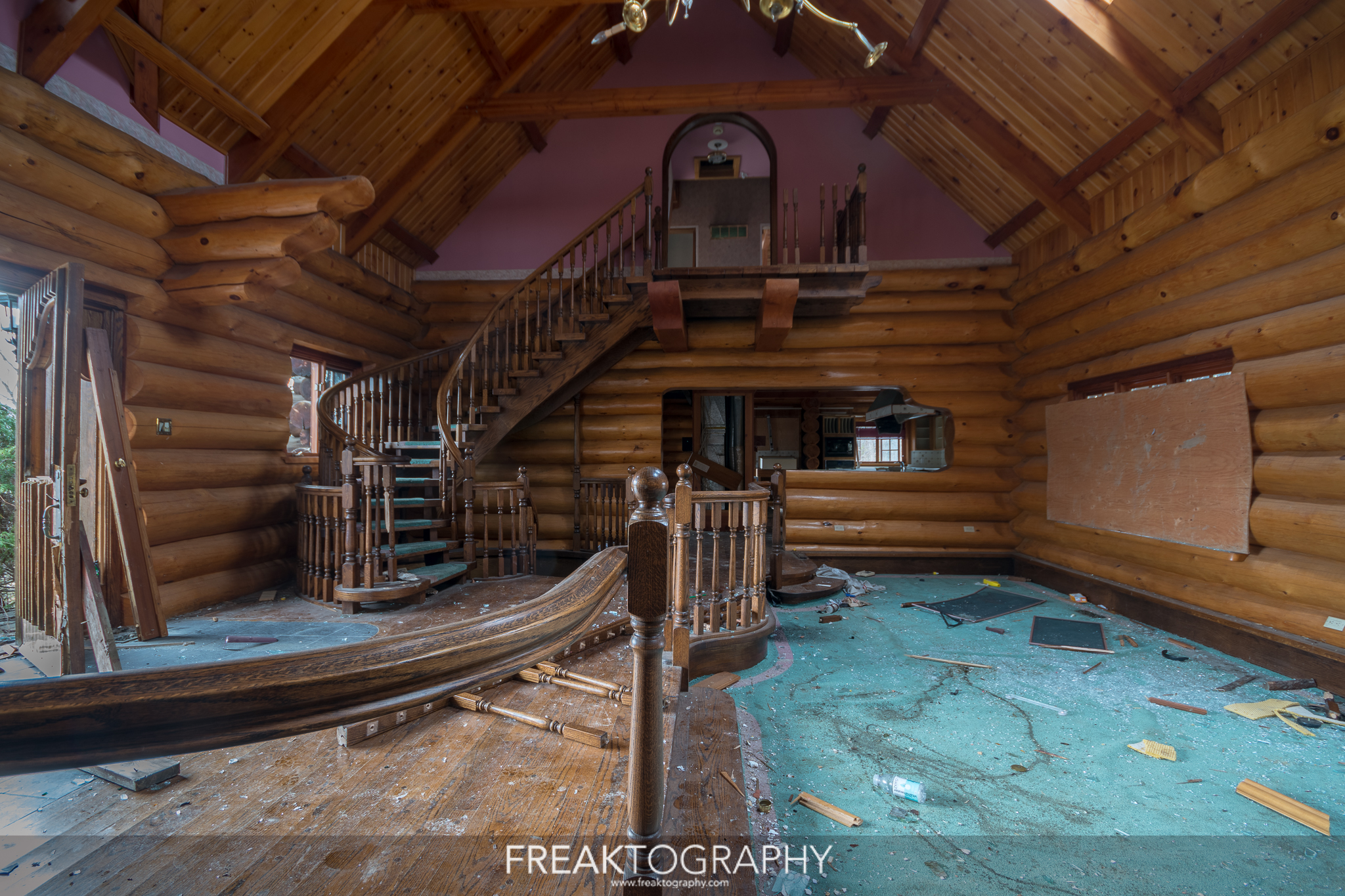 Abandoned Mansion Log Home Home Urban Exploring Freaktography