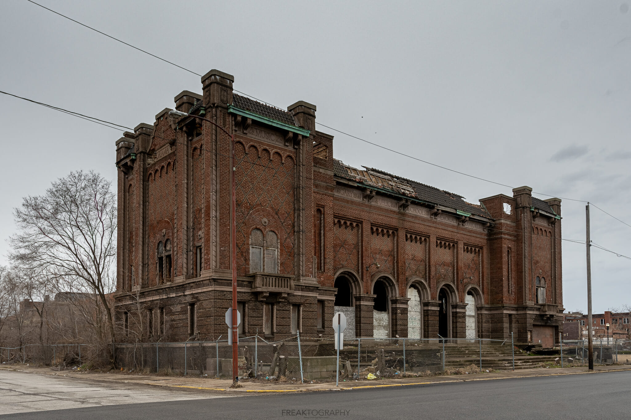 Abandoned Memorial Auditorium Gary Indiana FREAKTOGRAPHY