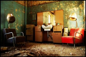 abandoned insane asylum beauty salon