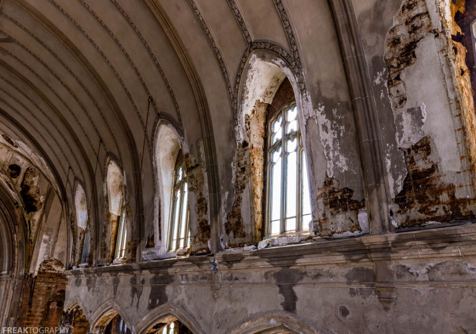 Abandoned Detroit Church Windows