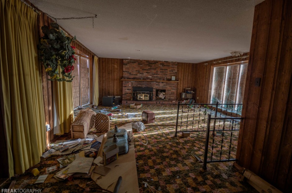 Abandoned Ontario House Destroyed