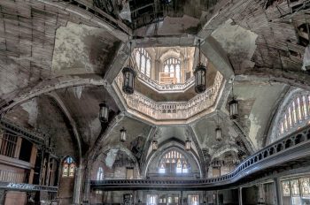 An abandoned Church in detroit
