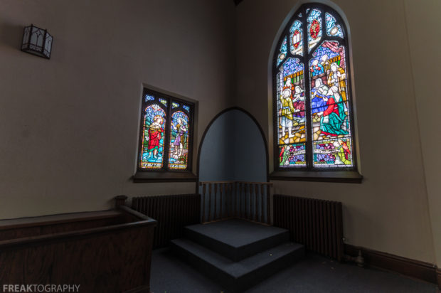 Abandoned Church, Freaktography, abandoned, abandoned ontario church, abandoned photography, abandoned places, church, creepy, decay, derelict, haunted, haunted places, photography, stained glass, stained glass windows, urban exploration, urban exploration photography, urban explorer, urban exploring