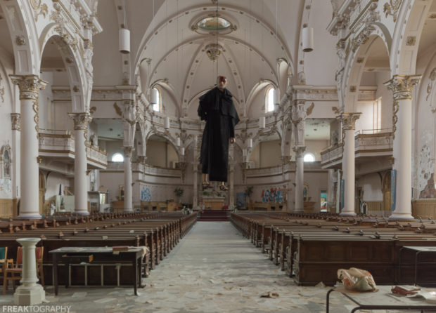 Abandoned Church, Freaktography, abandoned, abandoned cathedral, abandoned photography, abandoned places, cathedral, church, creepy, decay, derelict, haunted, haunted places, photography, religion, urban exploration, urban exploration photography, urban explorer, urban exploring