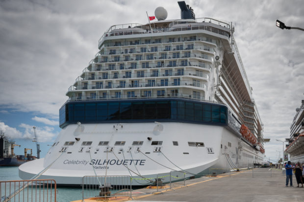 Celebrity Silhouette Cruise Ship Stern Docked, Freaktography, celebrity, celebrity silhouette, cruise, cruiseliner, explore, ocean, photography, ship, silhouette, travel, travel photography, wander, wanderlust