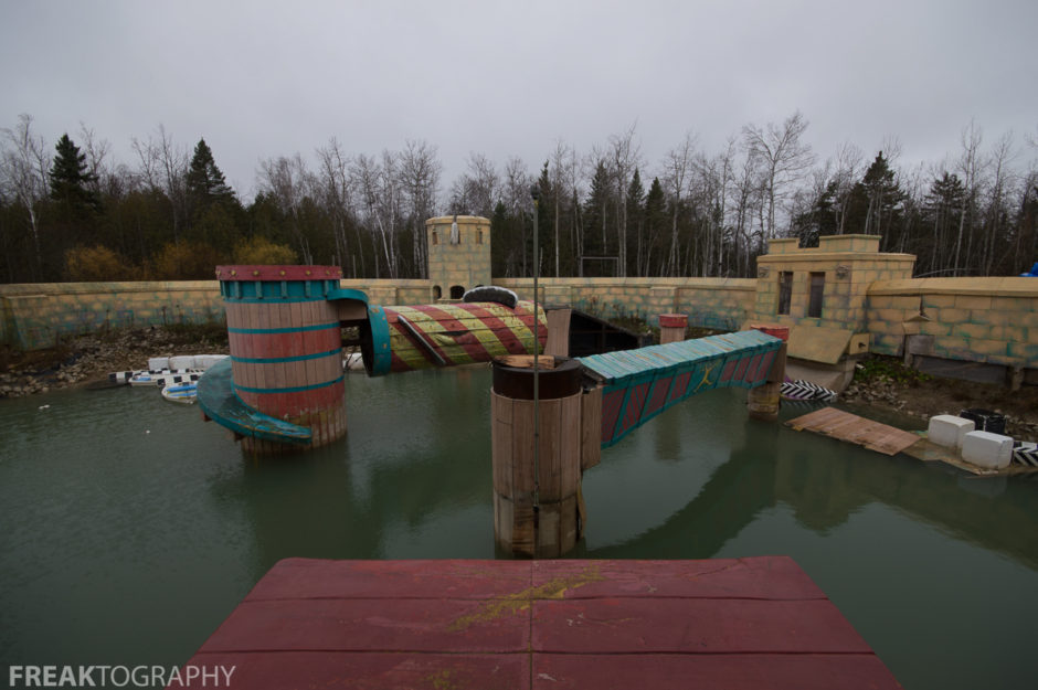 the Abandoned Splatalot Game Show Set in Amaranth Ontario Canada