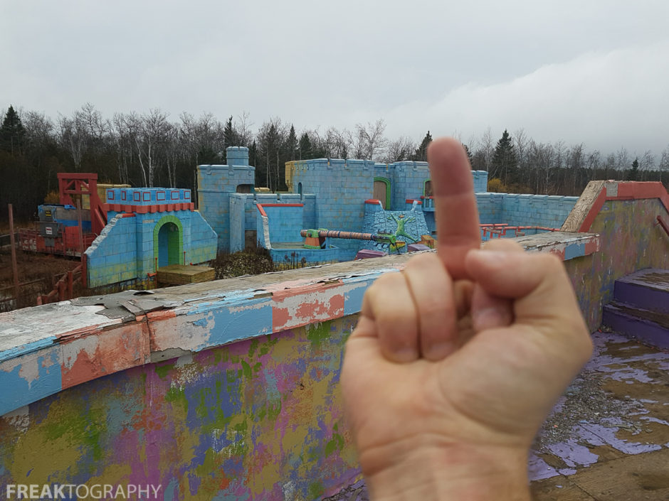 the Abandoned Splatalot Game Show Set in Amaranth Ontario Canada