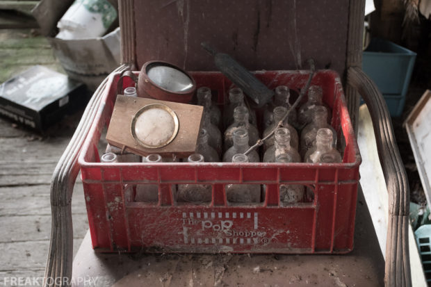 Items found outside and in the barn of this abandoned time capsule house by freaktography