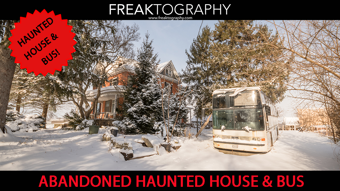 Abandoned Ontario Haunted House Exploration | Urban Exploring Photography This Abandoned House looks super creepy in person, like a picture perfect Haunted House!