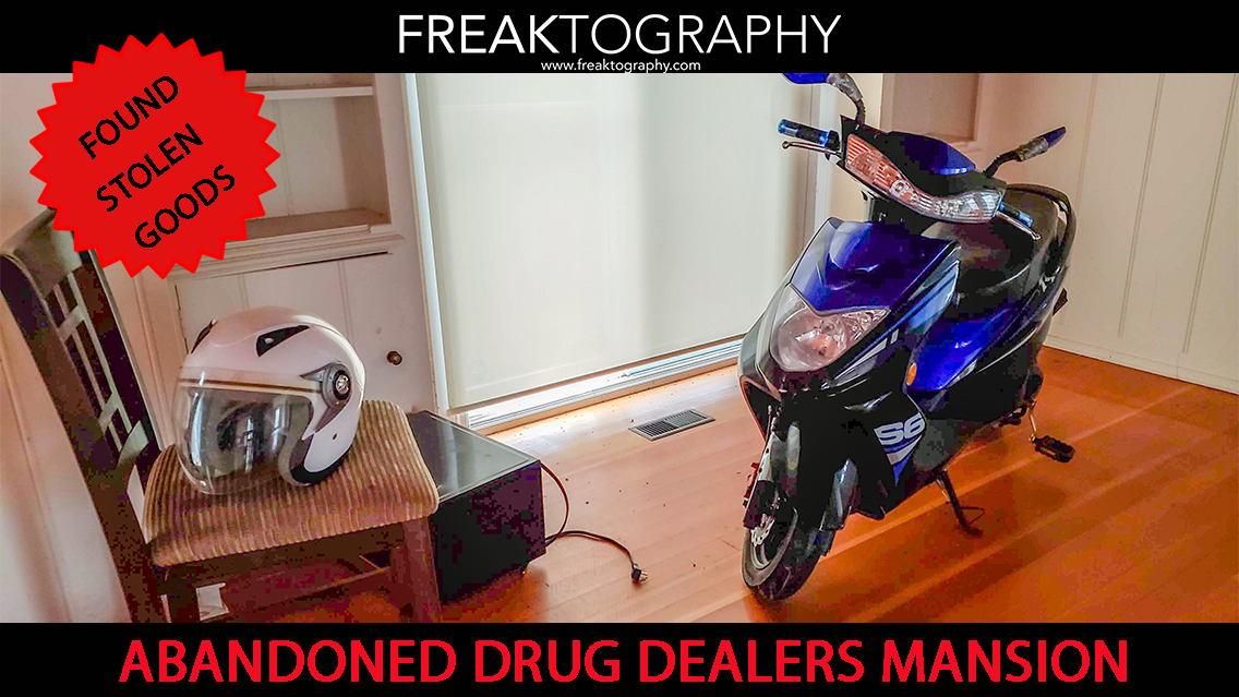 ABANDONED Drug Dealer's House with Unique Decor, Outdoor Pool and a Stolen Moped