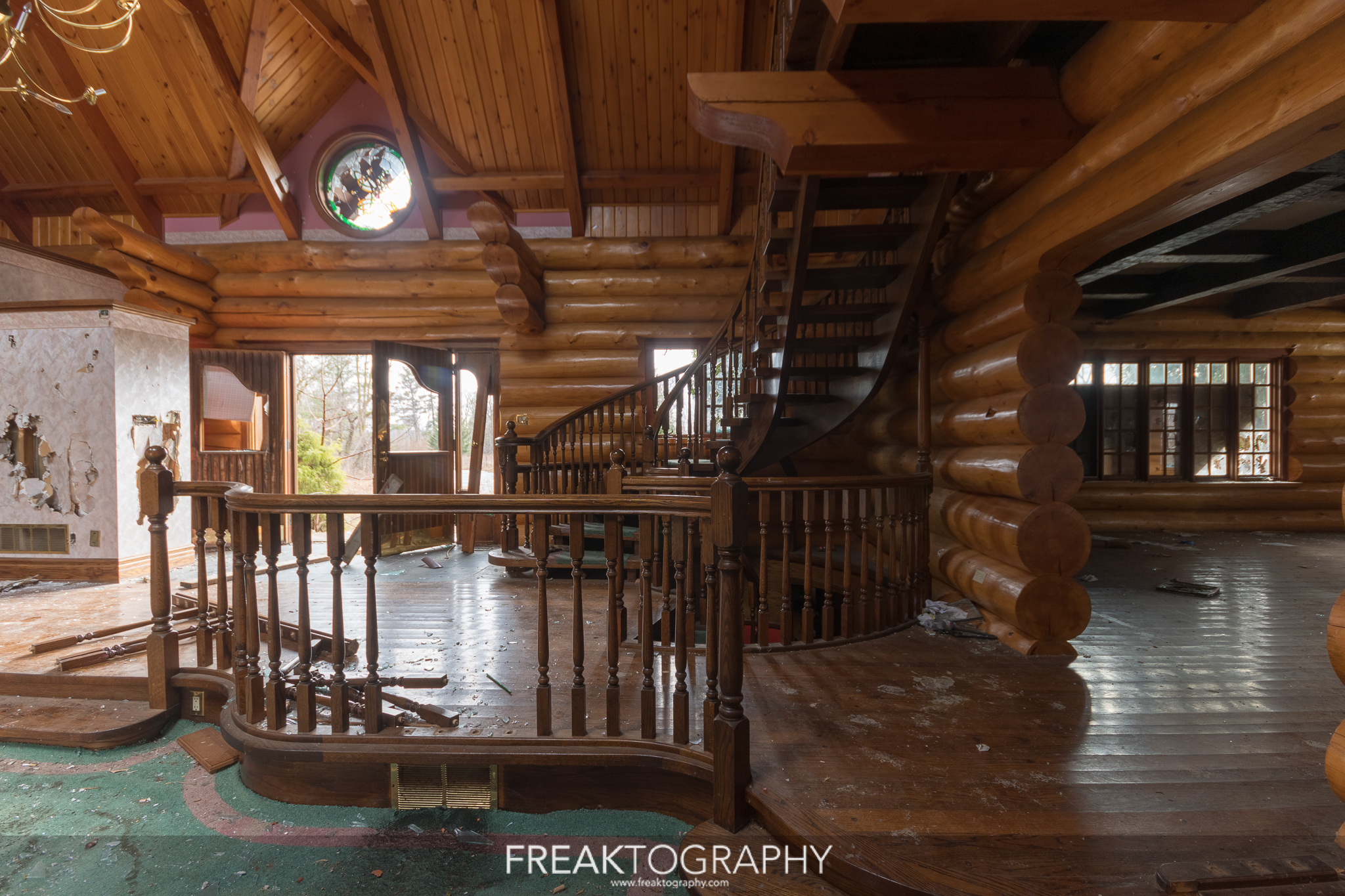log cabin mansions