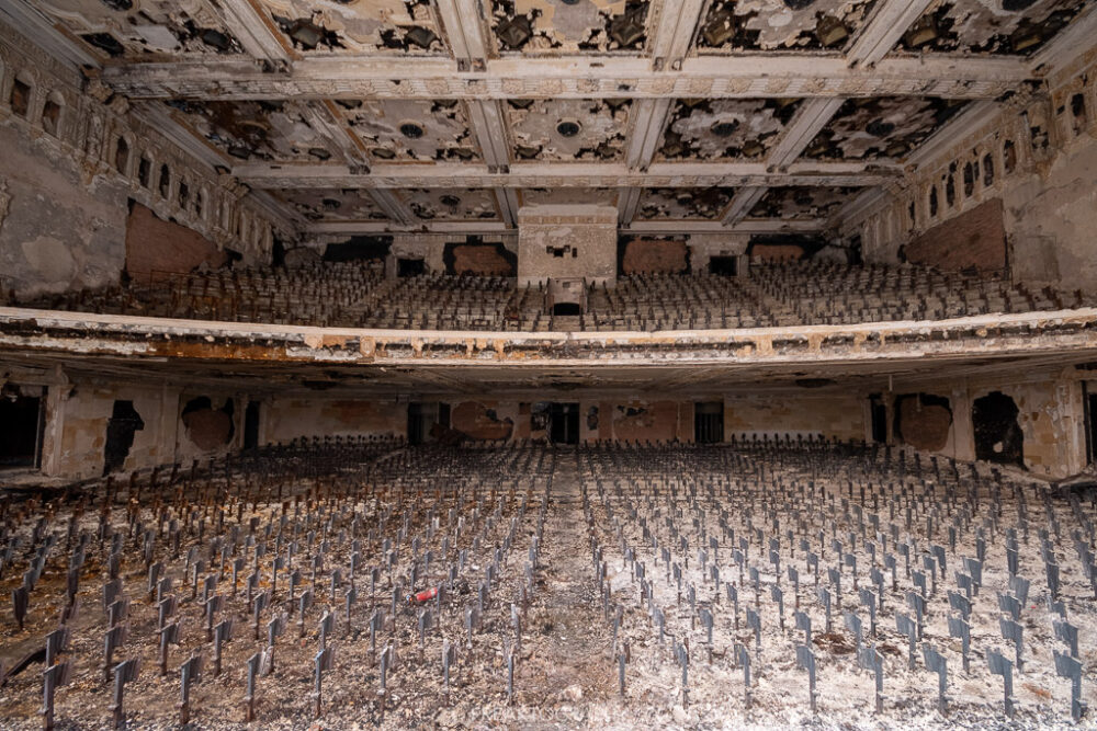 abandoned detroit cooley high school  center stage