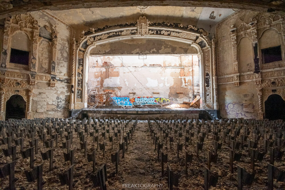 abandoned detroit cooley high school theatre
