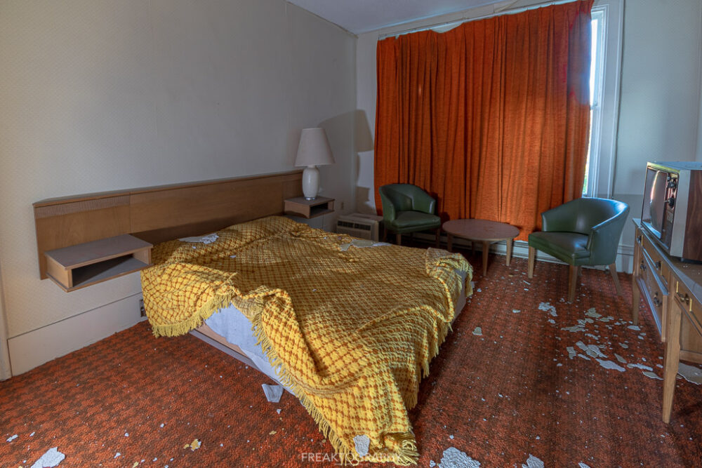 Abandoned Hotel Room Set Up.