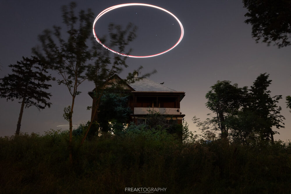 Drone Light Painting Abandoned House with Lume Cube