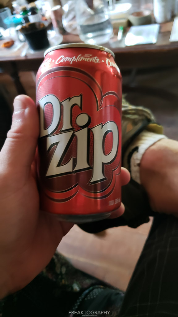 dr zip drink with bruce beach at ark two shelter