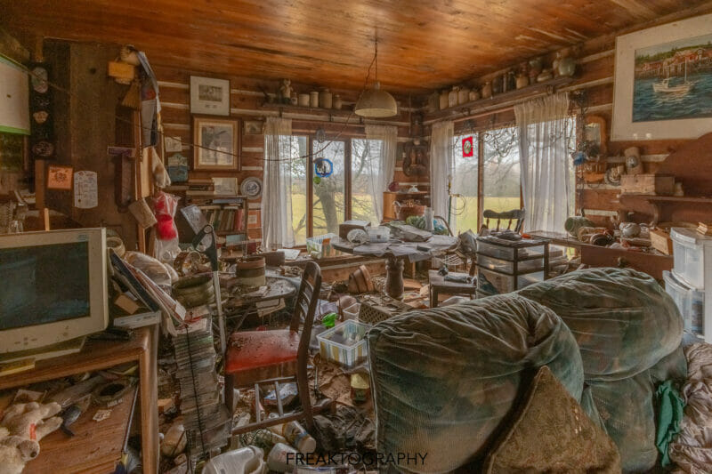abandoned time capsule cabin