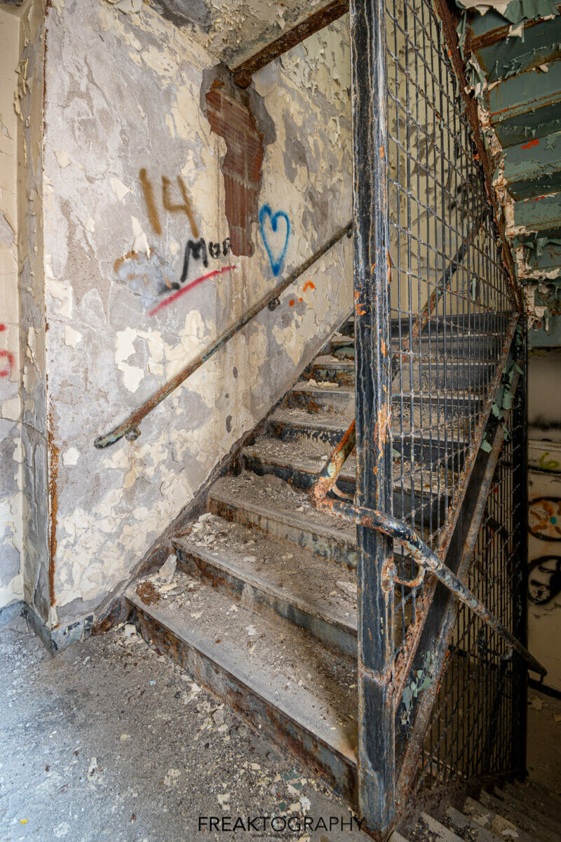 Abandoned Rochester Psychiatric Decaying Stairwell