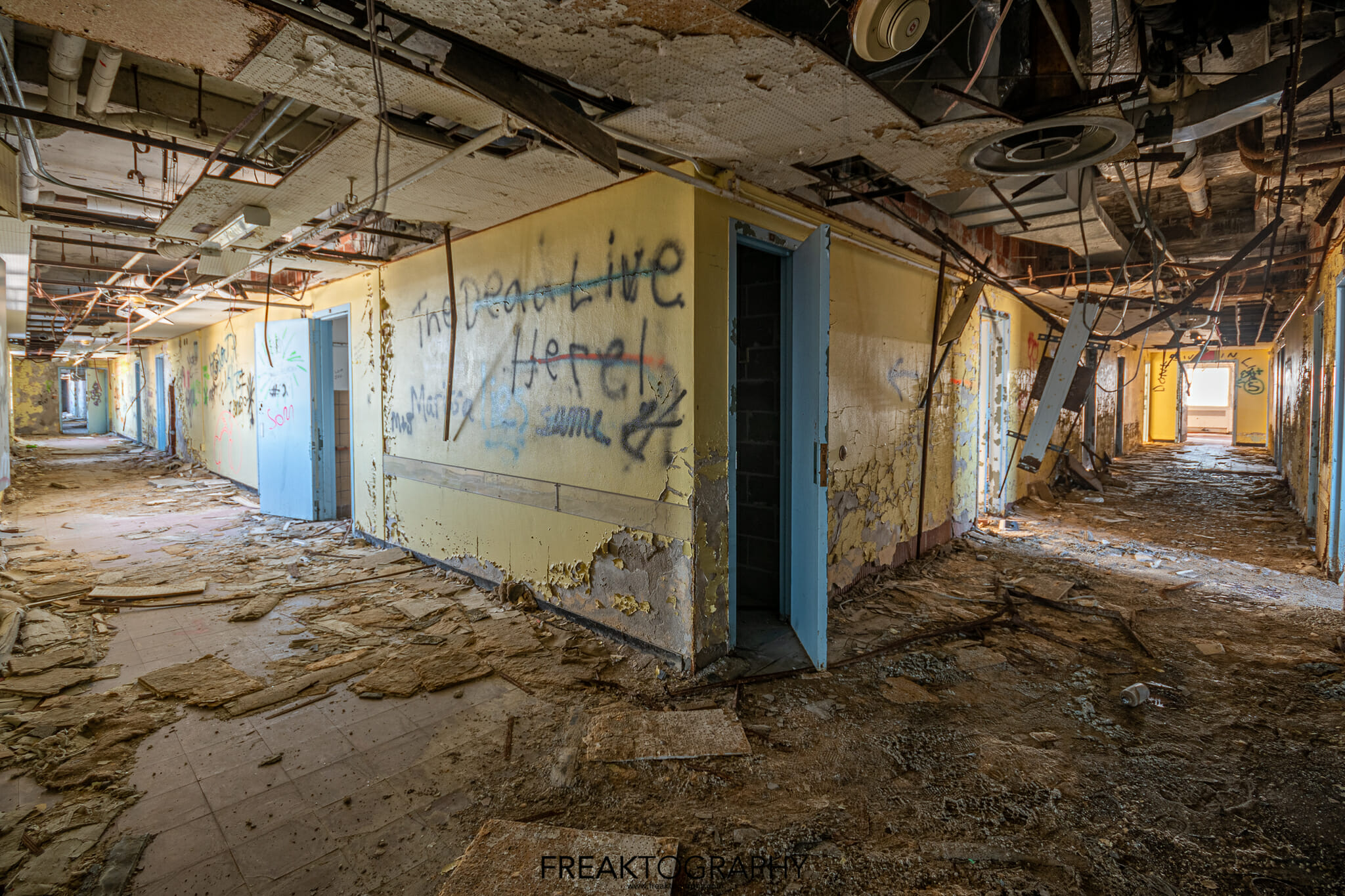 Terrence Tower at Abandoned Rochester Psychiatric Hospital | FREAKTOGRAPHY