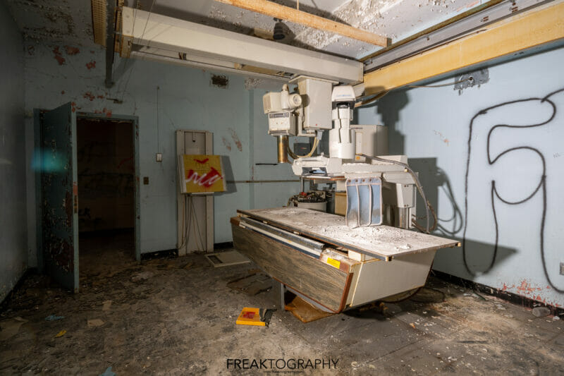 abandoned rochester psychiatric hospital xray room