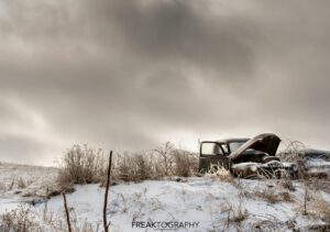 Old GMC Truck Winter Scene