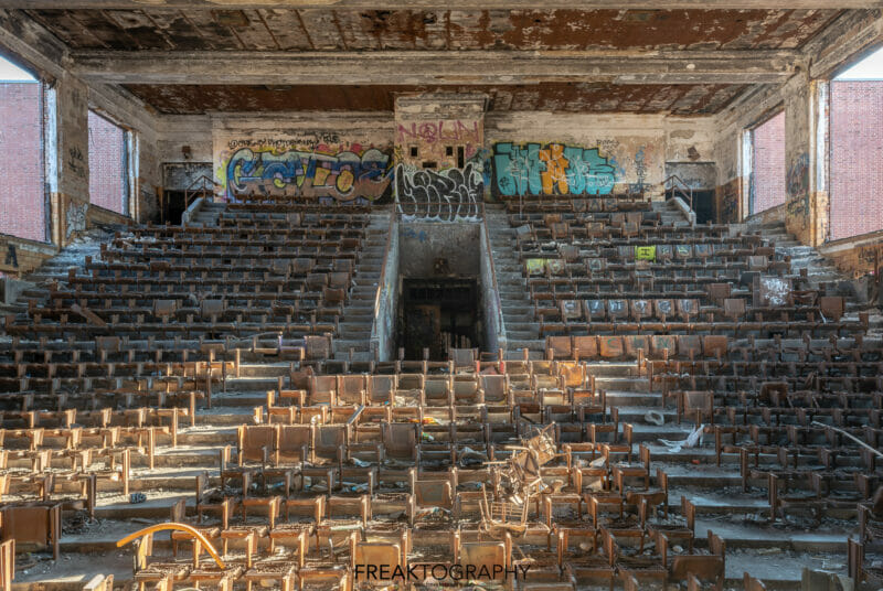 horace mann abandoned high school auditorium gary indiana