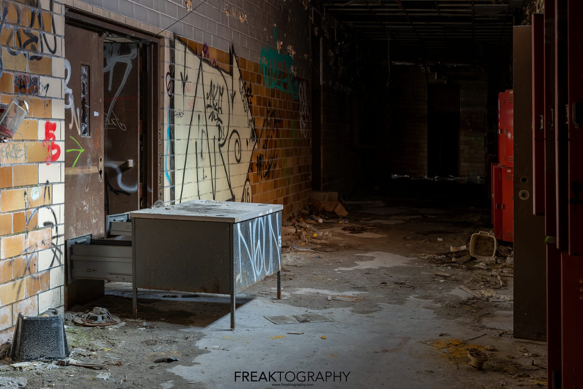 Abandoned Horace Mann High School Gary Indiana FREAKTOGRAPHY