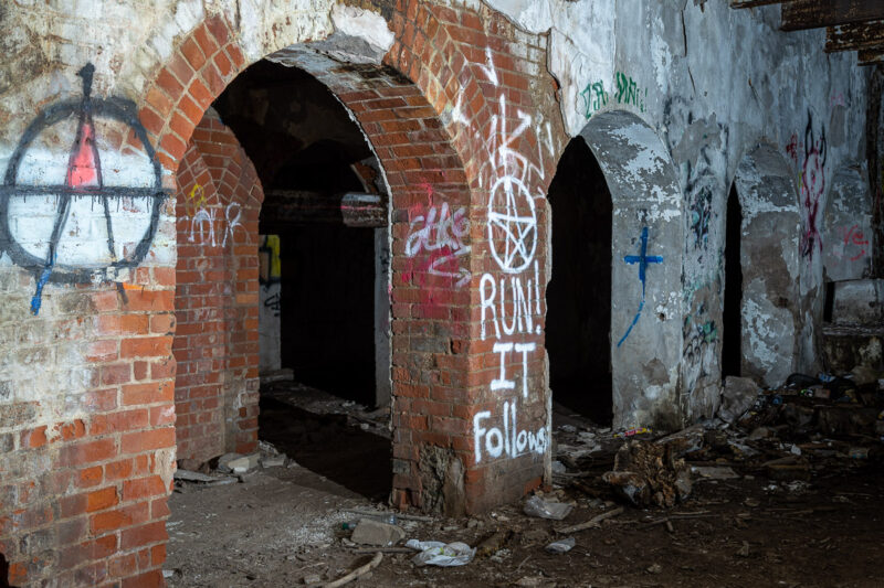 abandonedn barber paper mill photography