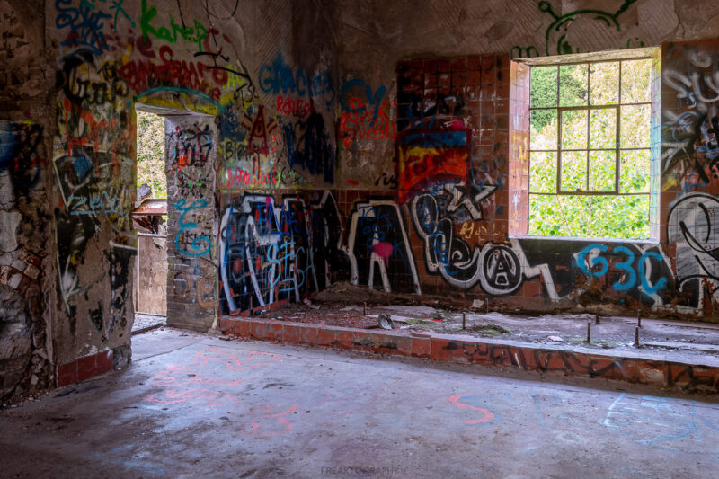 abandonedn barber paper mill photography