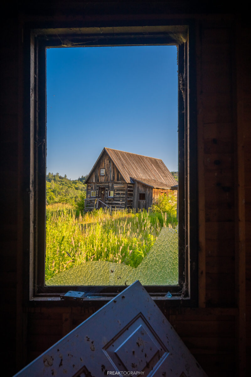 abandoned ghost town window views
