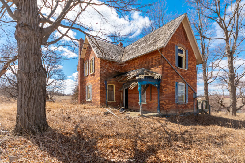 crumbling old abandoned house