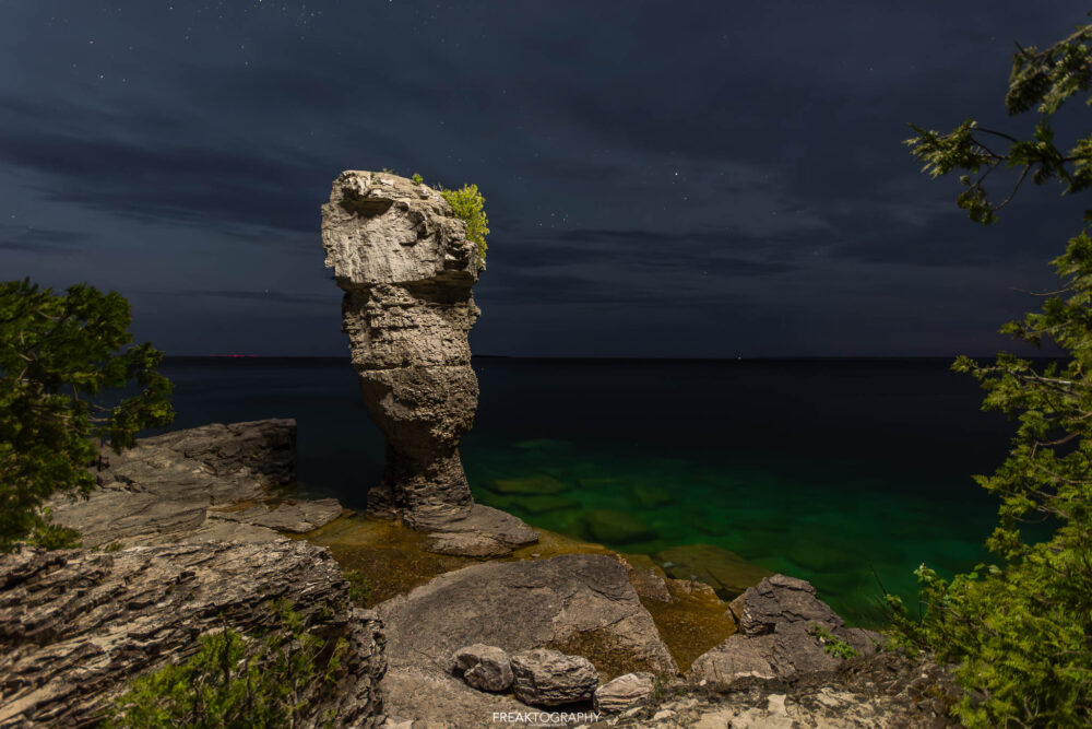 Overnight Camping on Flowerpot Island in Tobermory