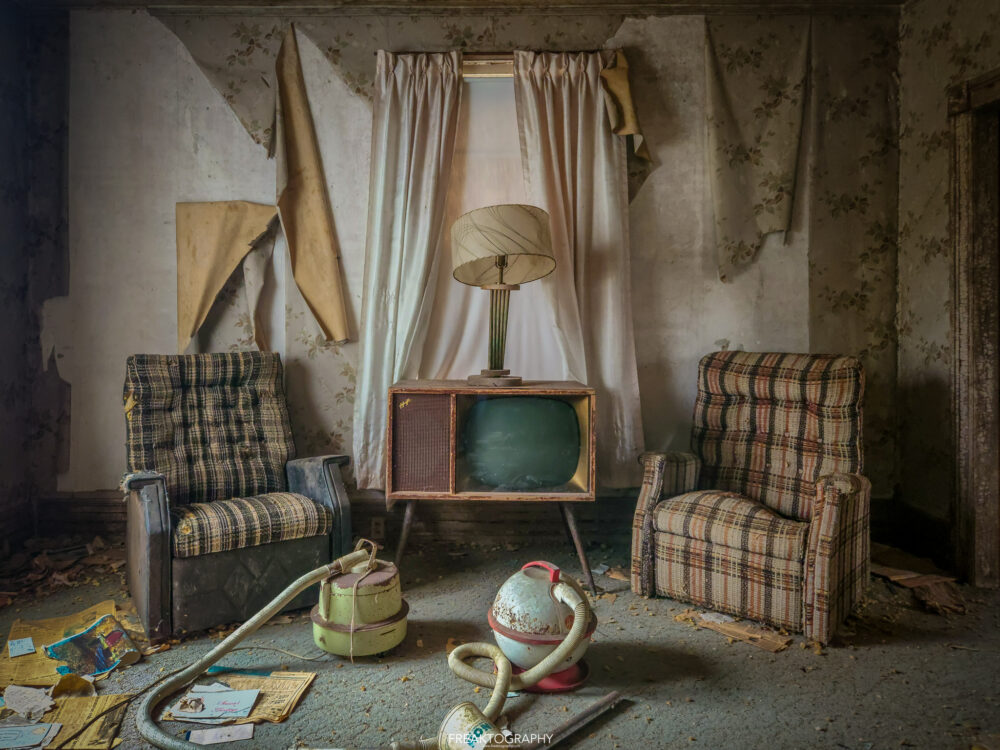 Abandoned House with Awesome Antique TVs