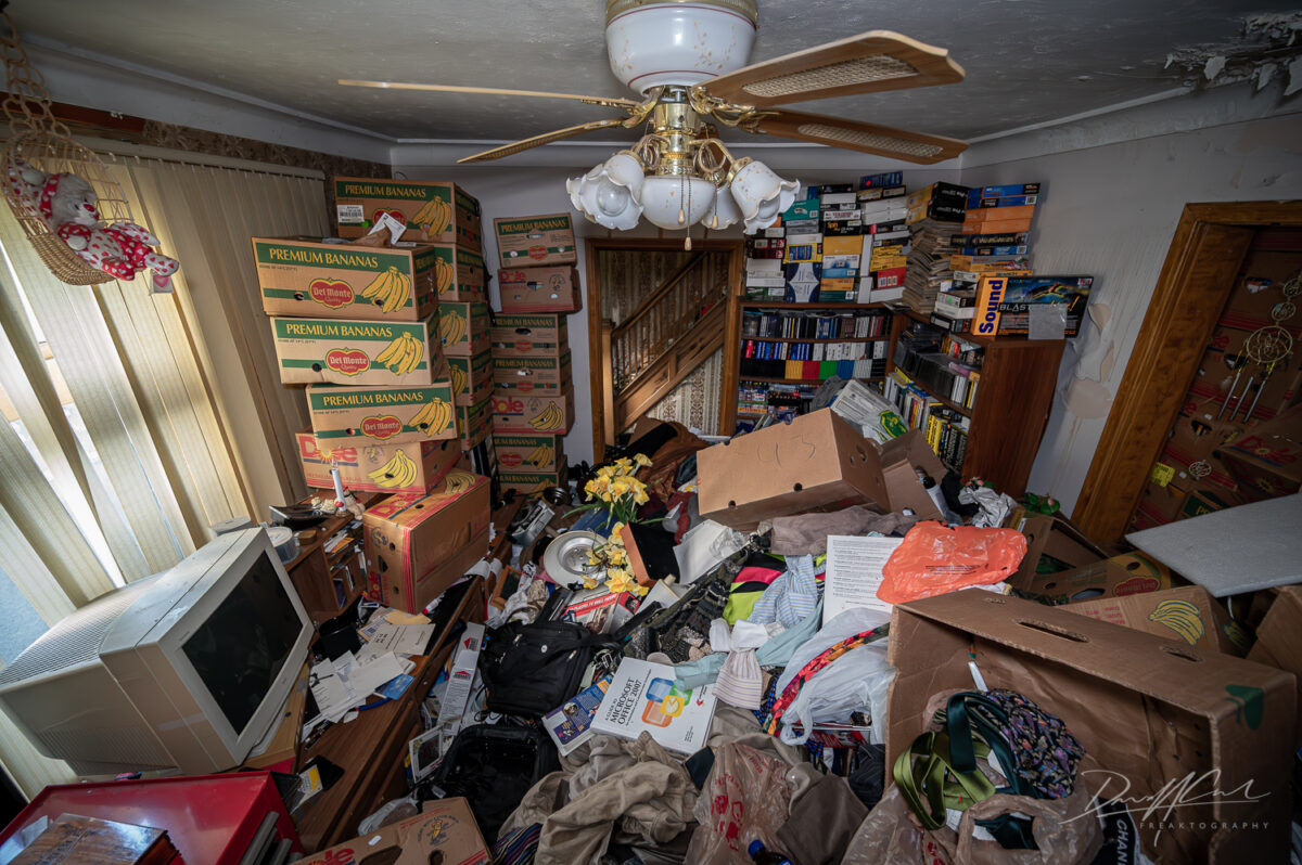 HOARDING IN ABANDONED HOUSE