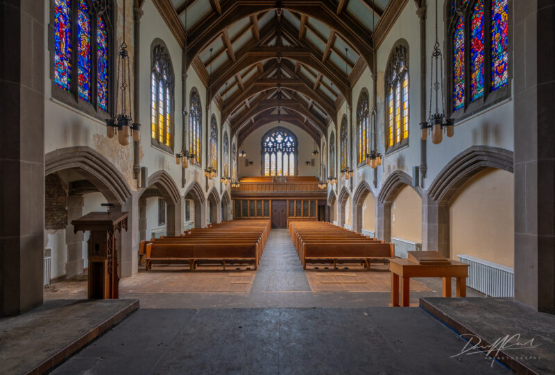 abandoned gothic church