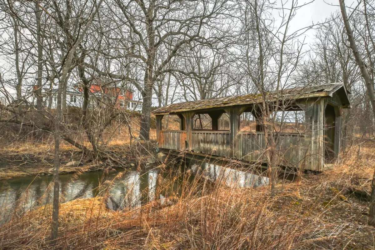 ABANDONED 1900s Edwardian Farmhouse With a Covered Bridge