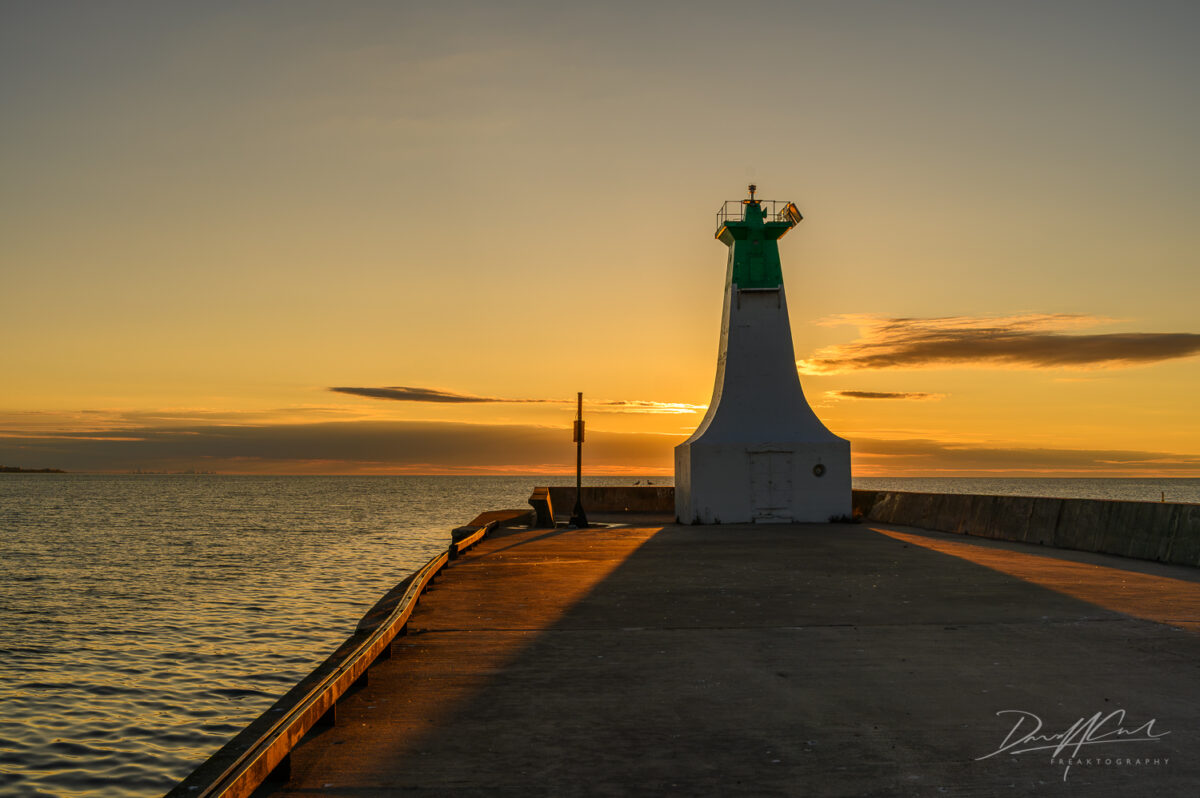 Silhouettes and Sunrise – Burlington Pier View