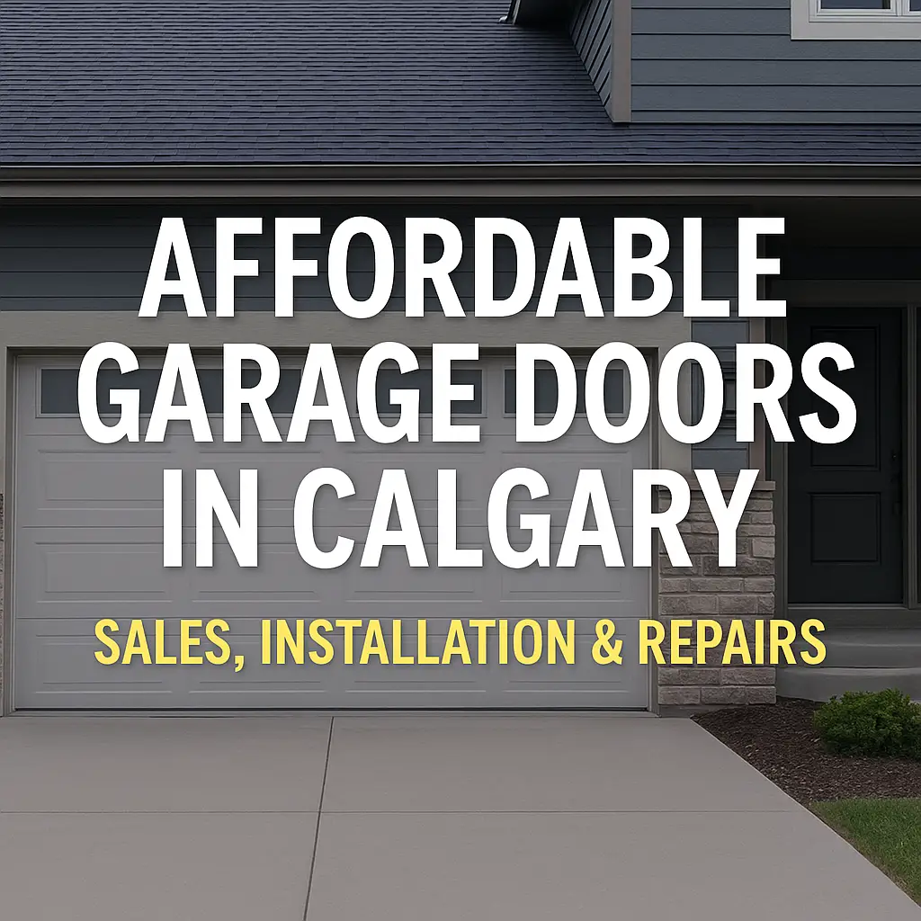 Affordable garage doors in Calgary - sales, installation, and repairs at a modern home