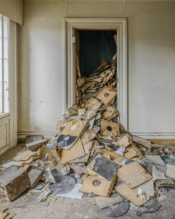 Abandoned Detroit Record Room Print