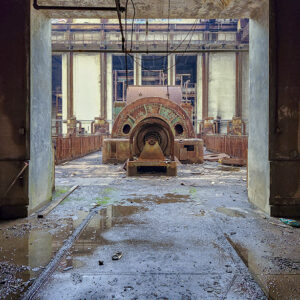 Abandoned Power Station Generator Art Print