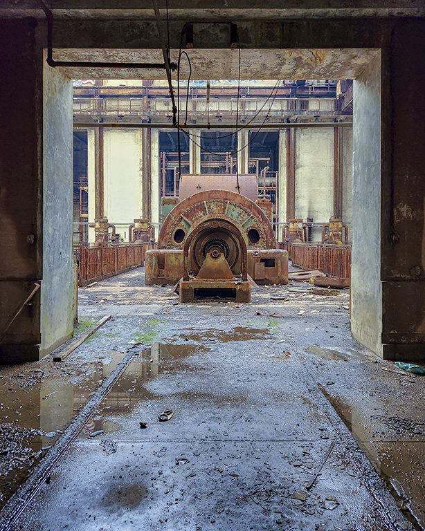 Abandoned Power Station Generator Art Print