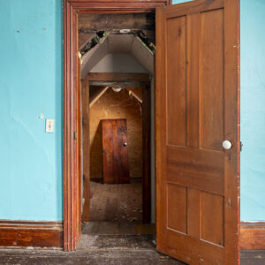 Layered Doorway Abandoned House Print