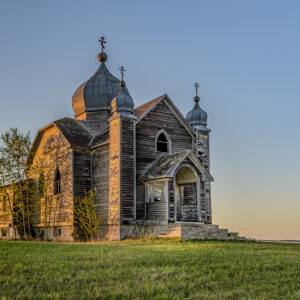 Saskatchewan Abandoned Church at Sunset Print