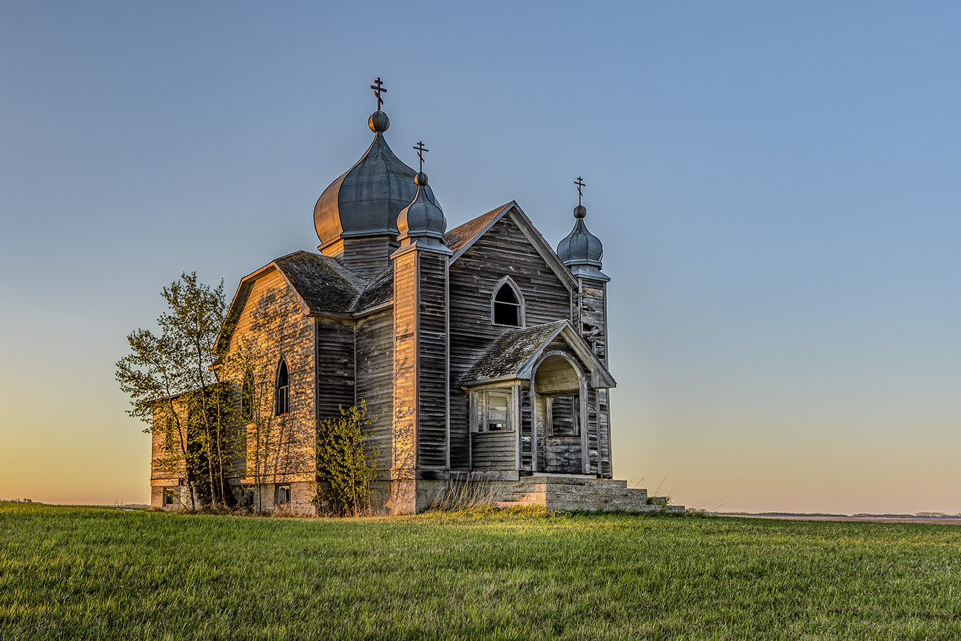 Saskatchewan Abandoned Church at Sunset Print