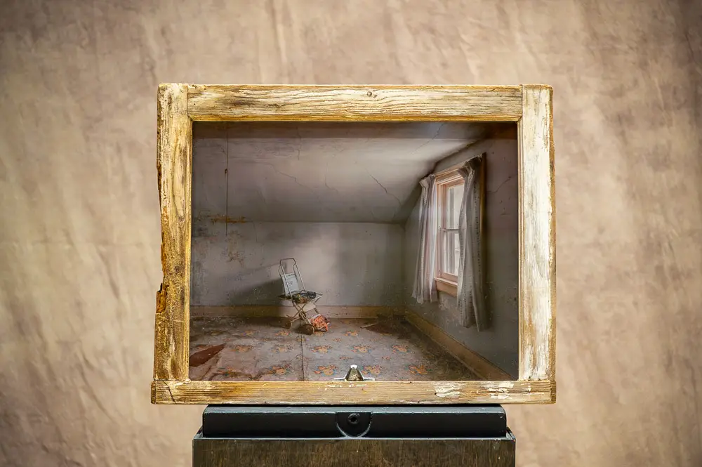 Reclaimed Window Framed Photograph (Single Image) Forgotten Stroller