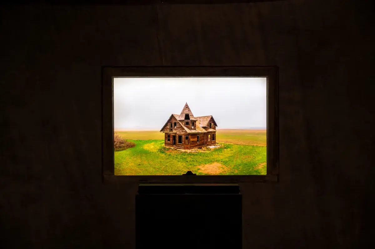 Reclaimed Window Lightbox Saskatchewan Witches Hat House