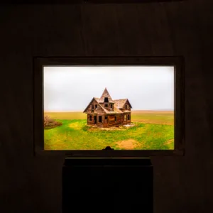 Reclaimed Window Lightbox Saskatchewan Witches Hat House