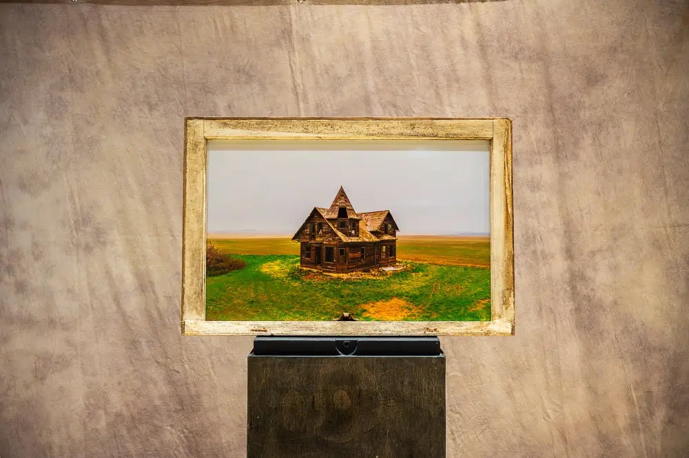 Reclaimed Window Lightbox Saskatchewan Witches Hat House