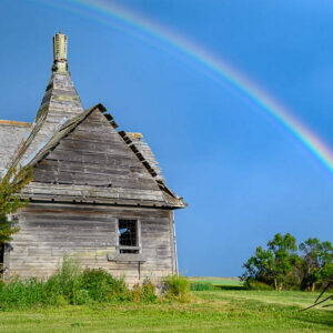 Alberta Abandoned Shack Rainbow