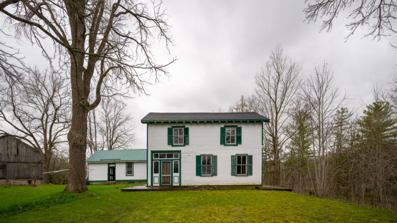 Inside The Historic Stark House Before Restoration in Paisley Ontario